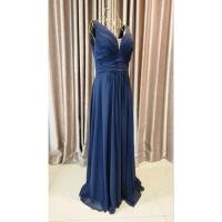 ราคา ชุดราตรีสีกรมท่า ชุดออกงานสีกรมท่า size L ชุดราตรี ชุดออกงาน ชุดเพื่อนเจ้าสาว ราตรียาว ชุดเดินพรมแดง (55453075498)