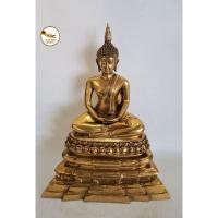 ราคา พระพุทธสิหิงค์ ปางสมาธิ เนื้อทองเหลือง ทำผิวลงหิน หน้าตัก 5" (3550924951)