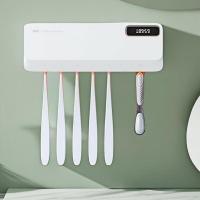 ราคา ผู้ถือแปรงสีฟันไฟฟ้าแบบชาร์จไฟได้ Wall UV แปรงสีฟันฆ่าเชื้อ AirDrying เครื่องทําความร้อนห้องน้ําผู้ถือแปรงสีฟันไม่มีเจาะ (48552004889)