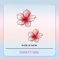 ราคา เสื้อยืดแขนปกสีชมพูพีช ลายสติกเกอร์และรอยสัก กันน้ำสำหรับฤดูร้อน (40822440881)