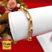 ราคา สร้อยข้อมือทองลายโซ่ ความยาว 7 นิ้ว พร้อมส่ง (14792300585)