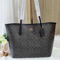 ราคา คป (สด-ผ่อน) กระเป๋า Tote สีน้ำตาลเข้มลายซี 18 นิ้ว 5696 CITY TOTE IN SIGNATURE CANVAS (5968522284)