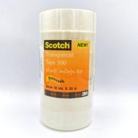 ราคา 3M Scotch Transparent Tape #500 (1แถว/6ม้วน) สก๊อตช์ เทปใสรุ่น 500 ขนาด 18 มม. x 33 ม. แกน 1 นิ้ว (5727603946)