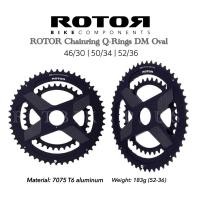 ราคา (โค๊ดส่วนลด) ใบจาน Rotor Aldhu Q-Rings& NO-Q DM Round Chainring 46/30 50/34 52/36 (18634372923)
