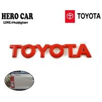 ราคา โลโก้ logo TOYOTA​ สีแดง ติดท้ายรถยนต์​ TOYOTA (6167040237)