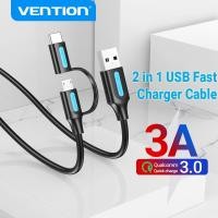 ราคา VENTION สายชาร์จ 2 In 1 Usb 2 . 0 3 A Usb C / Micro B ความเร็วสูง 480 Mbps สําหรับโทรศัพท์มือถือ CQD (5088502712)