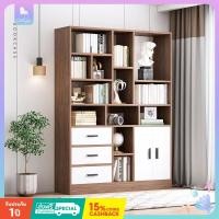 ราคา ชั้นวางของ ชั้นวางของขนาดใหญ่ ชั้นวางหนังสือ ชั้นวางของไม้MDF ชั้นวางแบบมีลิ้นชัก (21200723905)