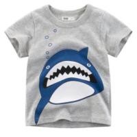 ราคา พร้อมส่ง!!! เสื้อยืดเด็ก ลายปลาฉลาม ผ้าคอตตอนใส่สบาย (7511938344)