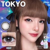 ราคา ⚡Shineelens⚡Tokyo Grayบิ๊กอายสีเทาคอนแทคเลนส์สายตาคอนแทคเลนส์ค่าอมน้ำสูงแถมฟรีตลับทุกคู่ (28654327293)