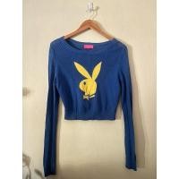 ราคา เสื้อแขนยาว playboy สีน้ำเงิน (24540873179)