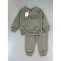 ราคา ZARA ต่อไป ซาร่า ชุดขนแกะสีเทาธรรมดาแขนยาวสําหรับฤดูใบไม้ร่วงและฤดูหนาวสําหรับเด็กขนาด 2-8 ปี (45402704269)