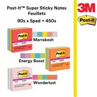 ราคา 3M Post It Notes 654-5SS Fueillets Writing Note Pad Super Sticky Memo / เครื่องเขียนโฮมออฟฟิศโรงเรียน (49551676204)