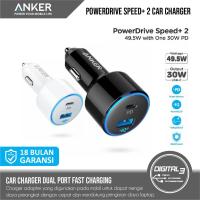 ราคา Anker Powerdrive+ 2 Type C และ USB A 49.5W PD A2229 ที่ชาร์จแบตในรถ (21884256447)