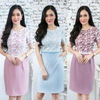 ราคา เดรสทำงาน เดรสออกงาน เดรสลูกไม้ (6938566837)