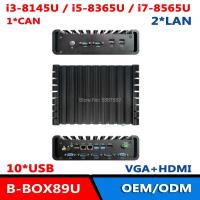 ราคา กล่องพีซีแบบฝัง Intel Whiskey Lake U 8th Gen i3/i5/i7 IPC แบบไม่มีพัดลมพร้อม CAN GPIO (26881244798)