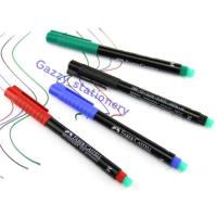 ราคา ปากกาเขียน ซีดี CD เขียน แก้ว พลาสติก เหล็ก วัสดุผิวลื่น แผ่นใส FABER CASTELL MULTIMARK Permanent Pen เฟเบอร์ คาสเทลล์ (8247688294)