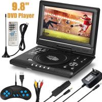 ราคา อะแดปเตอร์รับสัญญาณวิทยุ FM เครื่องเล่น DVD VCD CD TV Player USB ขนาด 9.8 นิ้ว แบบพกพา สําหรับบ้าน รถยนต์ (22369541430)