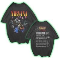 ราคา เสื้อยืด Nirvana Unpluged (OVERSIZED) เสื้อยืดวง Nirvana (51051479969)