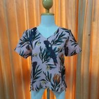 ราคา เสื้อผ้าลินินแขนสั้นงานตัดผ้าลินินพิมพ์ลายแท้100% (16196523388)