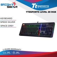 ราคา TTESPORTS LEVEL 20 RGB KEYBOARD / SPEED SILVER / SPACE GREY (23943455143)