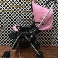 ราคา รถเข็นเด็ก combi well flat wide w พับเล็ก -สีดำชมพู (7613774466)