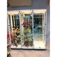 ราคา ตู้โชว์โมเดล ตู้โชว์ดาวน์ไลท์ ตู้โชว์กระจก ตู้โชว์ใส ชั้นวางของ 180 ซม. มีไฟดาวน์ไลท์สีWarmwhite ชั้นกระจกปรับระดับได้ (24091297256)