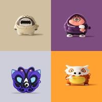 ราคา สําหรับ Jeep EW133 เคส Case หูฟังบุคลิกภาพเสื้อกันหนาว Shark Cara Wolf Pie Big Star Motif (43007609919)