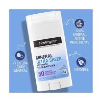 ราคา Neutrogena Mineral Ultra Sheer Face & Body Stick Sunscreen SPF 50 (42g.) (26524820552)