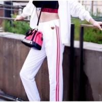 ราคา กางเกงวอร์มสีขาวผ้ายืด (2375314289)