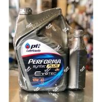 ราคา น้ำมันเครื่อง เบนซิน ปตท เพอร์ฟอร์มา PTT Performa Syntec PLUS EVOTEC 10W-40 4+1ลิตร (6348770001)
