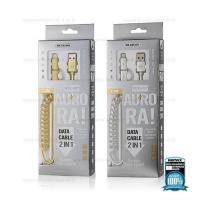 ราคา สายชาร์จ 2 in 1 For Iphone/Micro 1M (WDC-017 Aurora) (411682642)