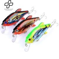 ราคา 8cm 3D Eyes วาด Bionic Wobbler ว่ายน้ำ Minnow เหยื่อตกปลาปลอมเหยื่อ Hard (1119579155)