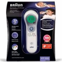 ราคา เครื่องวัดไข้อินฟราเรด BRAUN(เยอรมัน)รุ่นNTF3000 thermometer 2in1มาตราฐานสากล วัดไข้ได้ทุกเพศทุกวัย (5718597523)