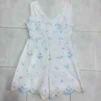 ราคา จั้มสูทสีขาวลายดอก แบรนด์ Nida (992280153)