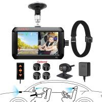 ราคา VSYSTO กล้อง Dash รถยนต์, HD 1080P WiFi 4 หน้าจอ IPS กล้องกระจกรถเด็กพร้อมจอแสดงผลอุณหภูมิ, กล้องมองภาพกลางคืนอินฟราเรด, เซ็นเซอร์ตรวจสอบความดันยาง, GPS (56452756923)