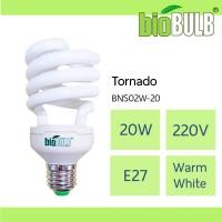 ราคา Biobulb : หลอดคอมแพคฟลูออเรสเซนต์รุ่นทอร์นาโด Tornado 20W วอร์มไวท์ (7747815724)