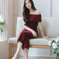 ราคา Pimnatta | Vivid dress สี deep red size m (1132834269)