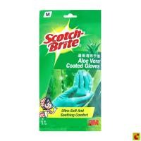 ราคา 3เอ็ม สก๊อตช์-ไบรต์ ถุงมือยางเคลือบว่านหางจระเข้ ขนาดกลาง (47950580171)