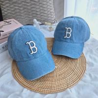 ราคา พร้อมส่ง [ใช้โค้ด30%ลด฿1,000] ของแท้‼️ MLB Denim Unstructured Ball Cap หมวกยีนส์สีฟ้า logo B ❄️❄️ (26665891722)