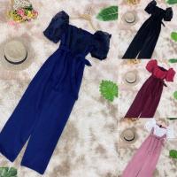 ราคา จั้มสูท ผ้าปอมๆ ซิปหลัง ต่อผ้าวูลเวฟ นิ่ม ยืดนิสๆ ผ้าเนื้อดี กระเป๋าข้าง (8079672417)