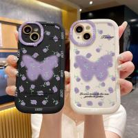 ราคา จัดส่งในพื้นที่ เคสโทรศัพท์มือถือพัฟ สีม่วง ผีเสื้อ สวย การ์ตูน For IPhone16 14 13 11 6 7 8 plus Pro Promax X XR XSMAX (44413544371)