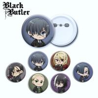 ราคา PIN Black Butler Pin เข็มกลัดของที่ระลึก Kuroshitsuji Ciel - PIN Badge ANIME Black Butler Sebastian (43503223247)