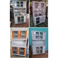 ราคา ตู้ครัวอลูมิเนียม 100 CM / TOPเรียบกระเบื้อง / TOPอ่าง สแตนเลส (3319077884)