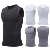 ราคา เสื้อรัดกล้ามเนื้อแขนกุด กระชับกล้ามเนื้อ เสื้อออกกำลังกาย ผ้าdryfit (26203389286)