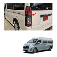ราคา ครอบไฟท้าย กรอบไฟท้าย ดำ 2 ชิ้น สำหรับ โตโยต้า Toyota ไฮเอช คอมมิวเตอร์ Commuter รถตู้ Van ปี 2019 - 2021 (5838736002)