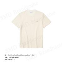 ราคา Lacoste เสื้อยืดคอกลม รุ่น Men’s Crew Neck Striped Cotton and Linen T-shirt Code: TH0460 10 EVE (21386203964)