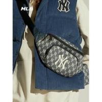 ราคา พร้อมส่ง ของแท้% MLB JACQUARD MONOGRAM กระเป๋าคาดอก คาดเอว กระเป๋าNY (28020394660)