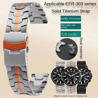 ราคา 22mm ไทเทเนียมเหล็กสายนาฬิกาสําหรับ Casio Marlin Seiko Abalone Tissot Citizen Mido สีส้ม Multifort Solid สร้อยข้อมือผู้ชายสายนาฬิกา (44067778836)