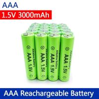 ราคา AAA Battery 1.5V rechargeable AAA battery 3000mAh AAA 1.5V New Alkaline Rechargeable battery for led light toy MP3 long (19984255003)