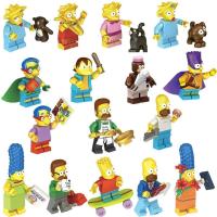 ราคา The Simpsons Action Figure Marge Bart Lisa Homer J. Simpson ของเล่นคอลเลกชันบล็อกอาคารสําหรับเด็ก (44212271547)